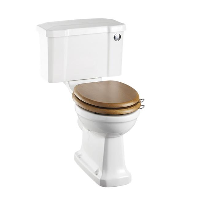Toastol Förhöjd med bred Cistern 52, Soft-close, Spolknapp i Krom
