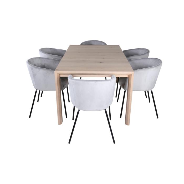 Rektangulär matgrupp Slider, Berit
