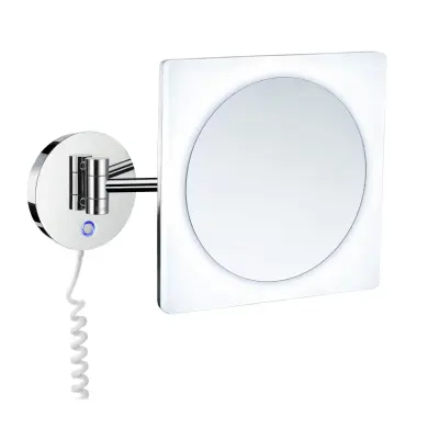 Smink- & Rakspegel Outline x5 med LED/Dual Light Krom Väggmonterad