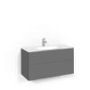 Kommod Crown Plain med Glastvättställ 100