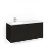 Kommod Crown Plain med Glastvättställ 120