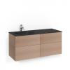 Kommod Crown Plain med Glastv&auml;ttst&auml;ll 120