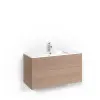 Kommod Crown Plain med Porslinstvättställ 100
