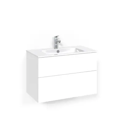 Kommod Crown Plain med Porslinstvättställ 80
