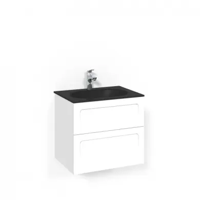 Kommod Crown Shape med Glastvättställ