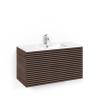 Kommod Crown Stripe med Porslinstvättställ