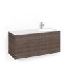Kommod Crown Plain med Glastvättställ 120