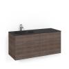 Kommod Crown Plain med Glastvättställ 120