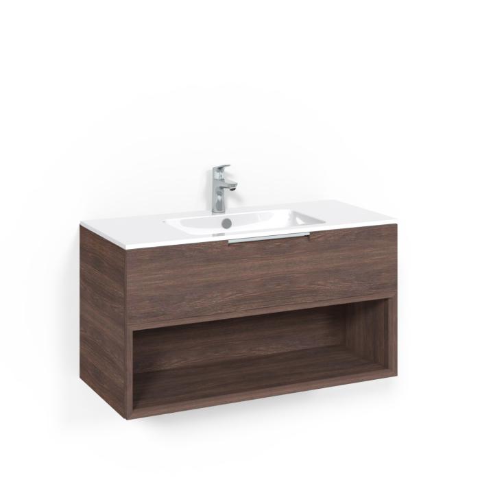 Kommod Crown Open Box med Porslinstvättställ