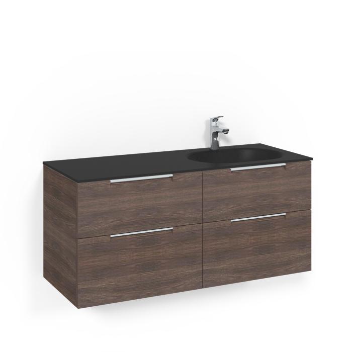 Kommod Crown Grip med Glastvättställ