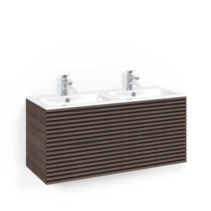 Kommod Crown Stripe med Porslinstvättställ