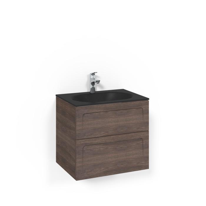 Kommod Crown Shape med Glastvättställ