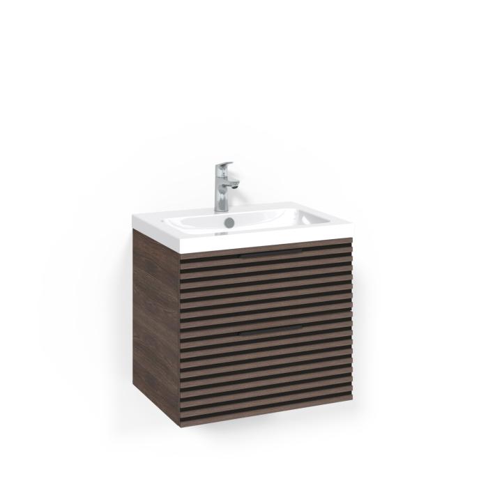 Kommod Crown Stripe med Porslinstvättställ