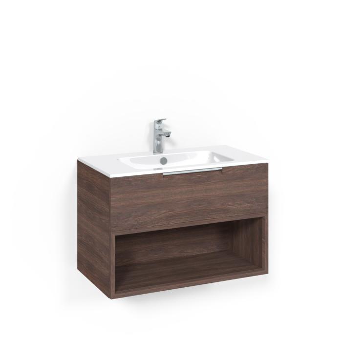 Kommod Crown Open Box med Porslinstvättställ