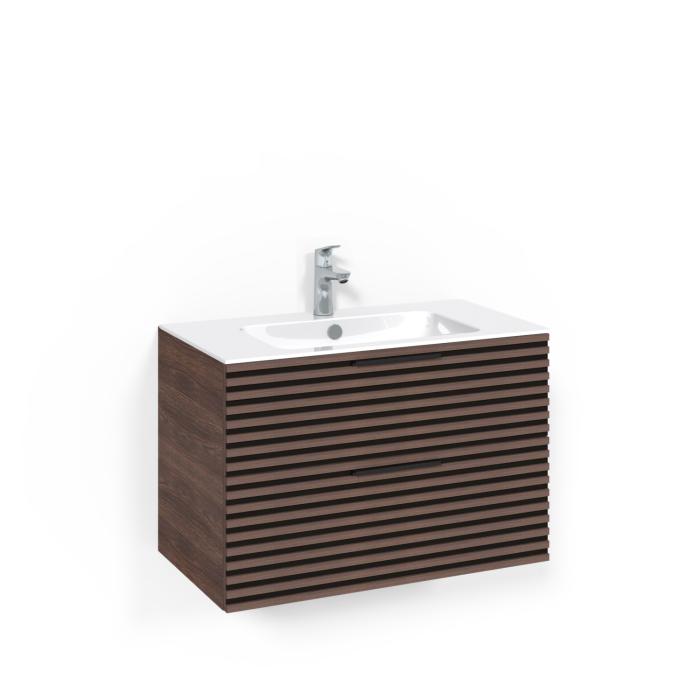 Kommod Crown Stripe med Porslinstvättställ