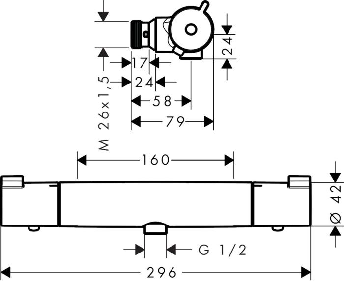 Ecostat 1001 CL Duschtermostat