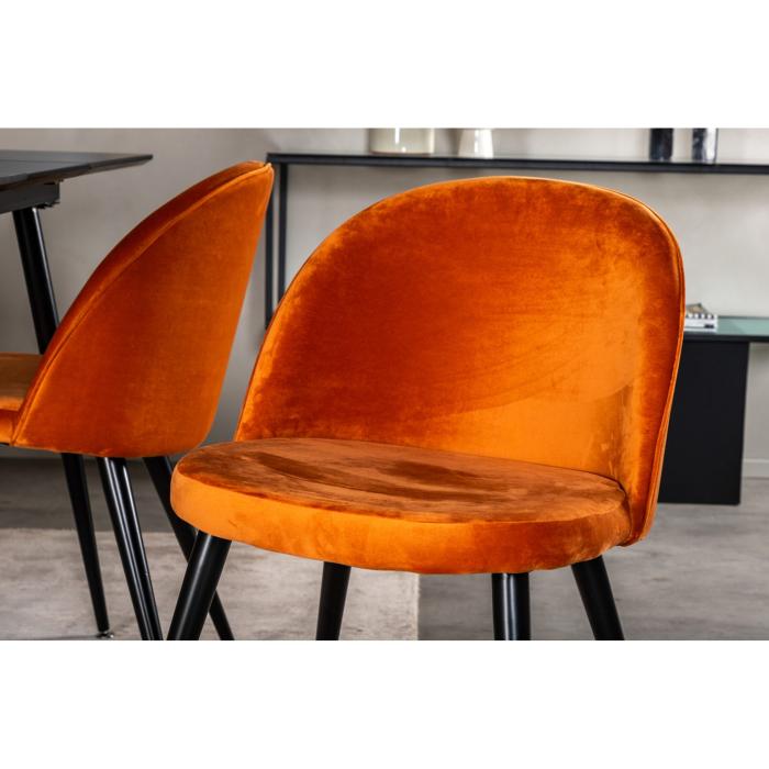 Rectangular Dining Set Silar, Velvet