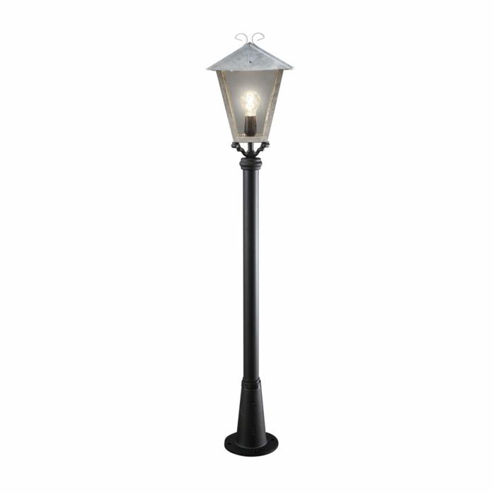 Lyktstolpe Benu E27 med Persius Stolpe 1.28m