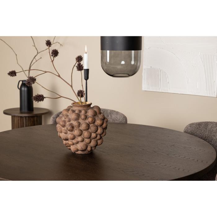 Rund matgrupp Stone round, Modesto