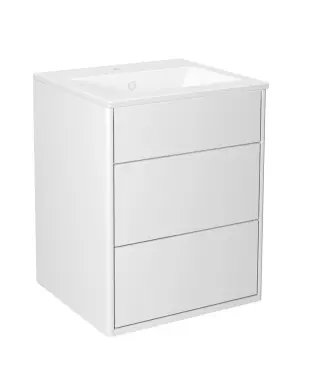 Kommodskåp Graphic med Tvättställ, Slät Lucka