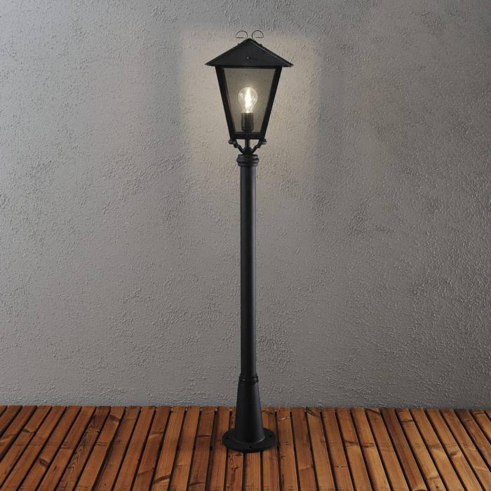 Lyktstolpe Benu E27 med Persius Stolpe 1.28m