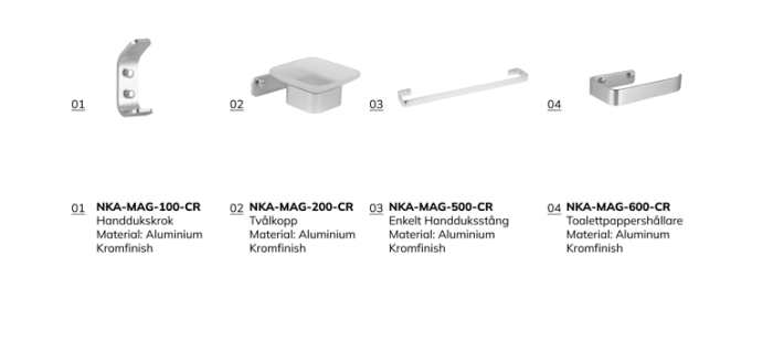 Badrumstillbehör Set MAGICAL