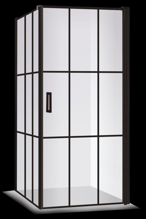 Duschhörna Swing Hörna Cube 870x902x2000 Mattsvart