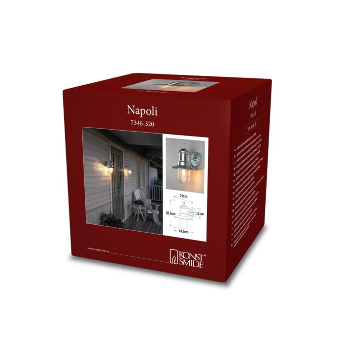 Vägglampa Ute Napoli E27