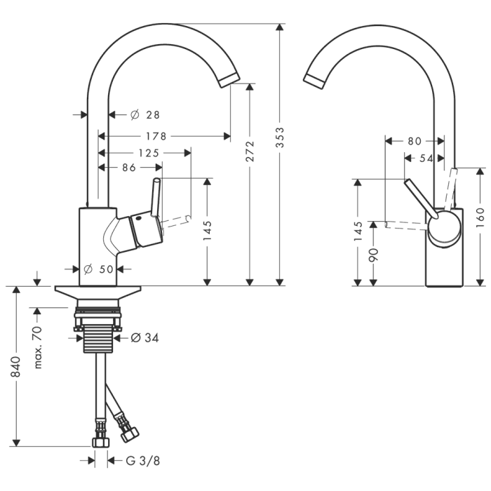 HG Kök Talis M52 270