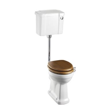 Toastol L&aring;gspolande Normalh&ouml;g, Soft-close Smal cistern 44 & Spolknapp i Krom