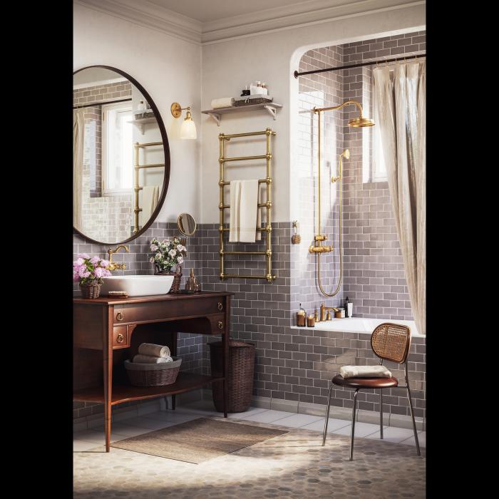 Handdukstork Retro Vattenuppvärmd