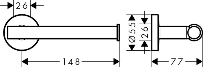 Logis Universal Pappershållare