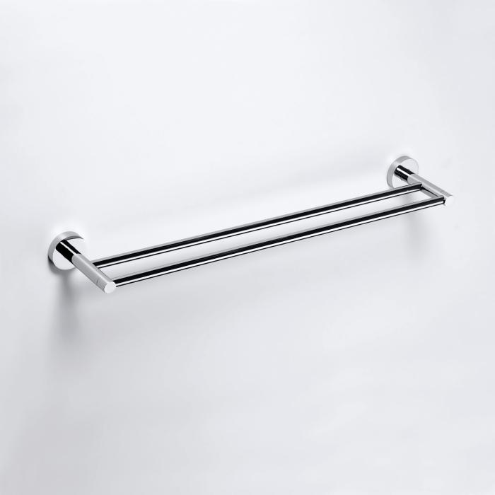 Handduksstång Soft 65cm Dubbel Krom