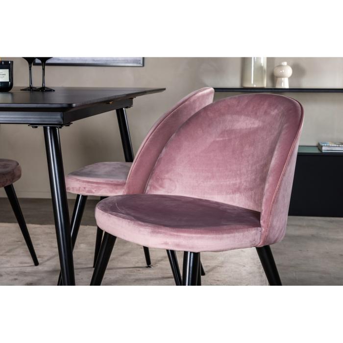 Rectangular Dining Set Silar, Velvet