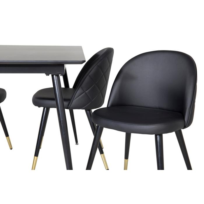 Rectangular Dining Set Silar, Velvet