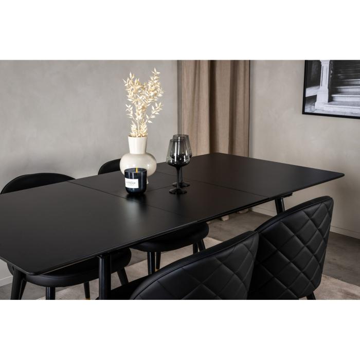 Rectangular Dining Set Silar, Velvet