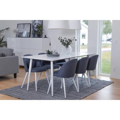 Rectangular Dining Set Polar, Velvet