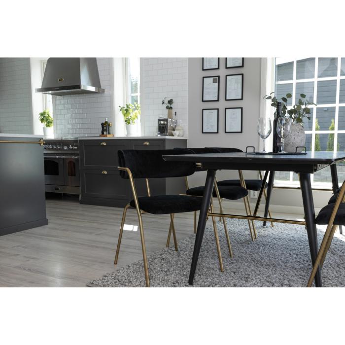 Rektangulär matgrupp Gold, Arrow