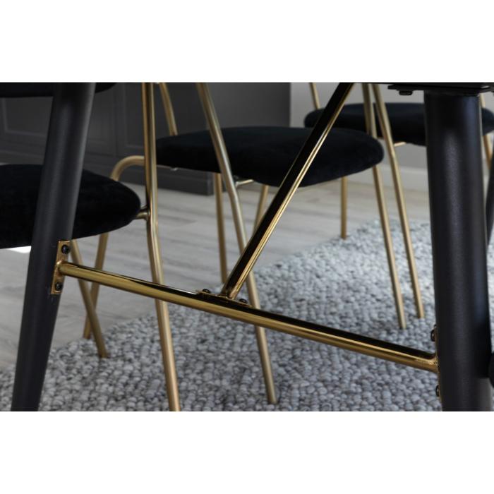Rektangulär matgrupp Gold, Arrow