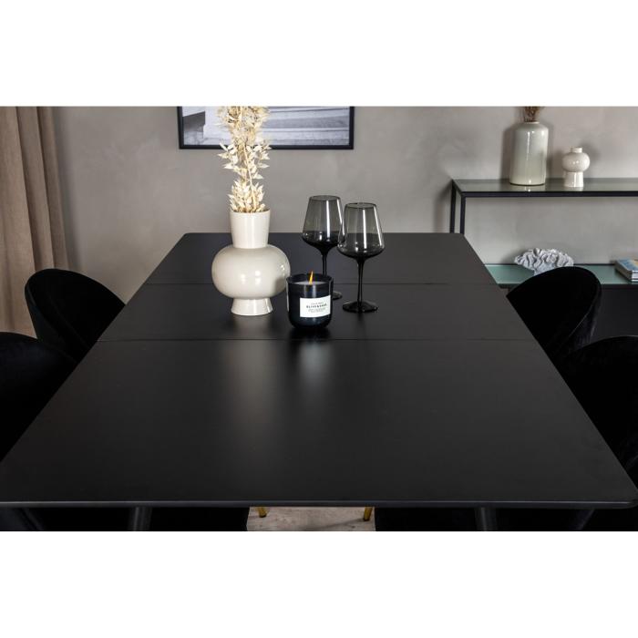 Rectangular Dining Set Silar, Velvet