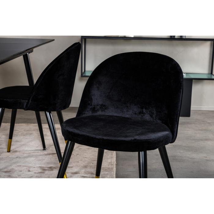 Rectangular Dining Set Silar, Velvet