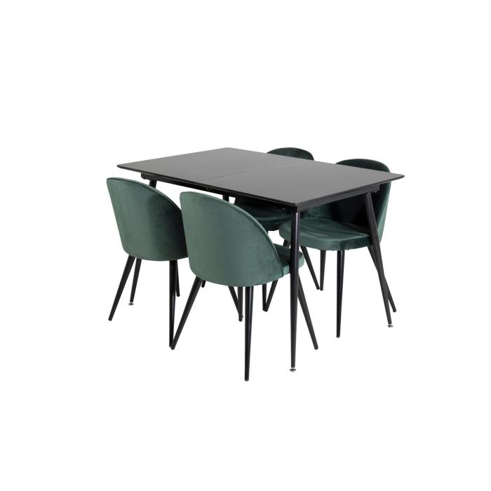 Rectangular Dining Set Silar, Velvet