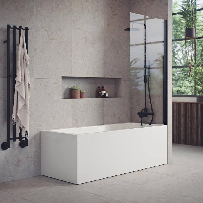 Badkarsvägg Orust Klart 80x150 cm