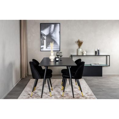 Rectangular Dining Set Silar, Velvet