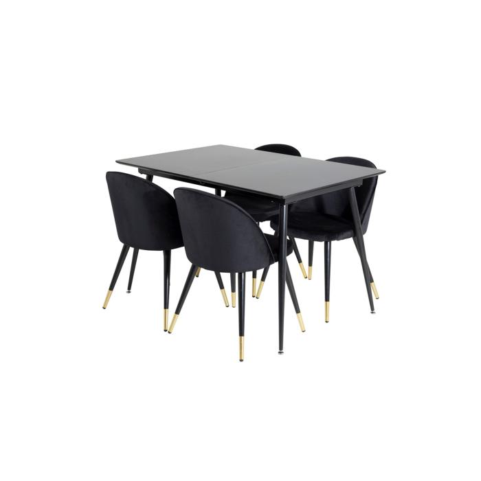 Rectangular Dining Set Silar, Velvet