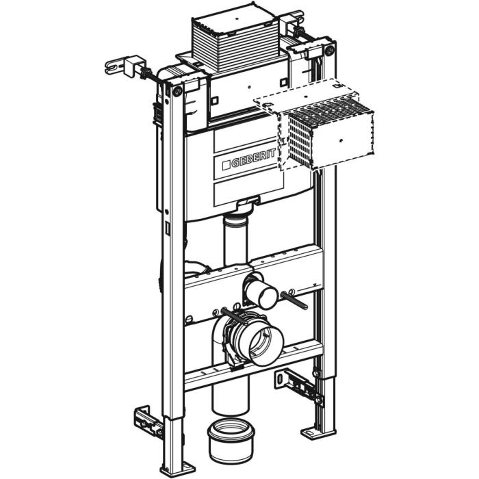 WC-fixtur med Cistern Omega 98