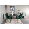 Rectangular Dining Set Silar, Velvet Deluxe