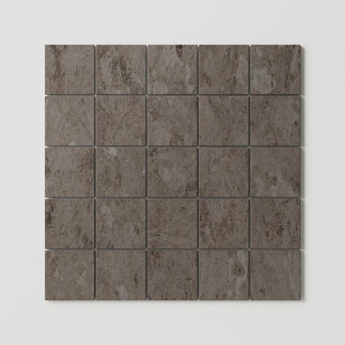 Granitkeramik Alvaret Earth 6x6 cm, Mosaik 30x30 cm