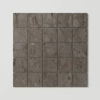 Granitkeramik Alvaret Earth 6x6 cm, Mosaik 30x30 cm
