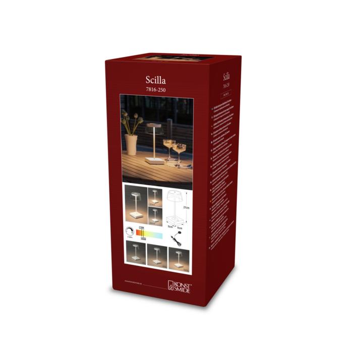 Bordslampa Ute Scilla USB Dimbar